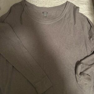 Aerie Tee, Women’s small tee, Gray long sleeve
